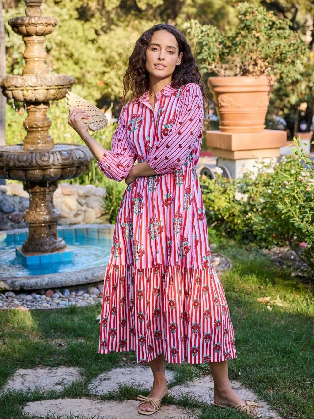 Printfresh Maison Dress in Scarlet Petal